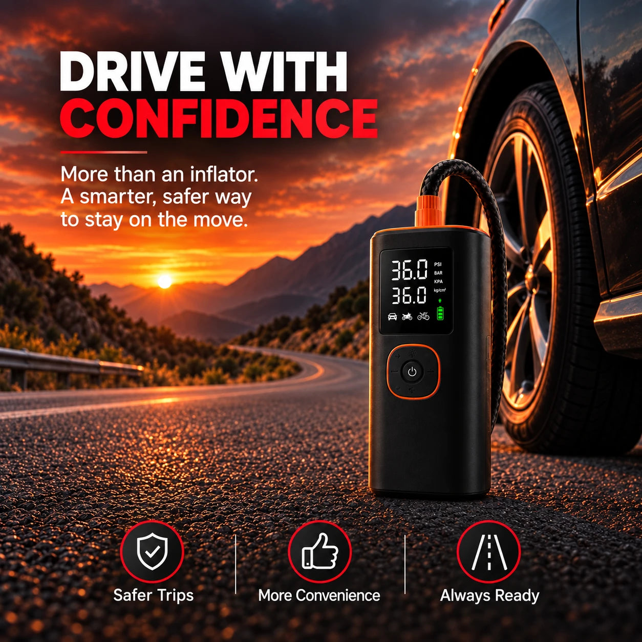Craello tire inflator